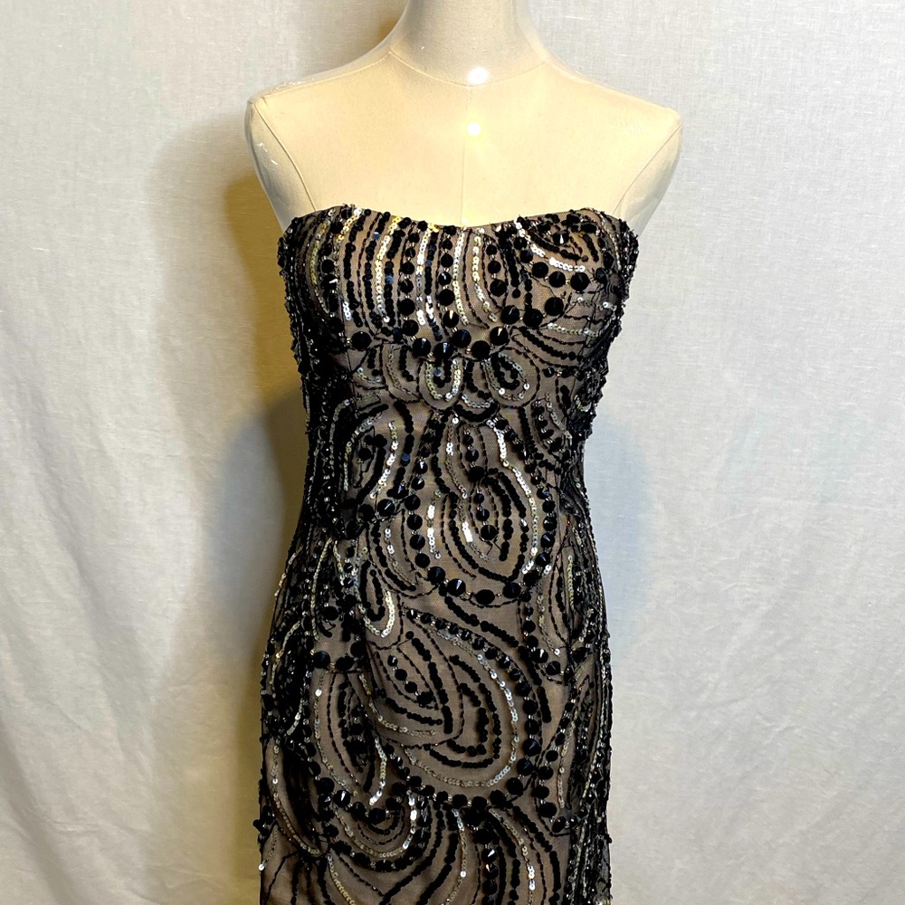Rhinestones mini dress